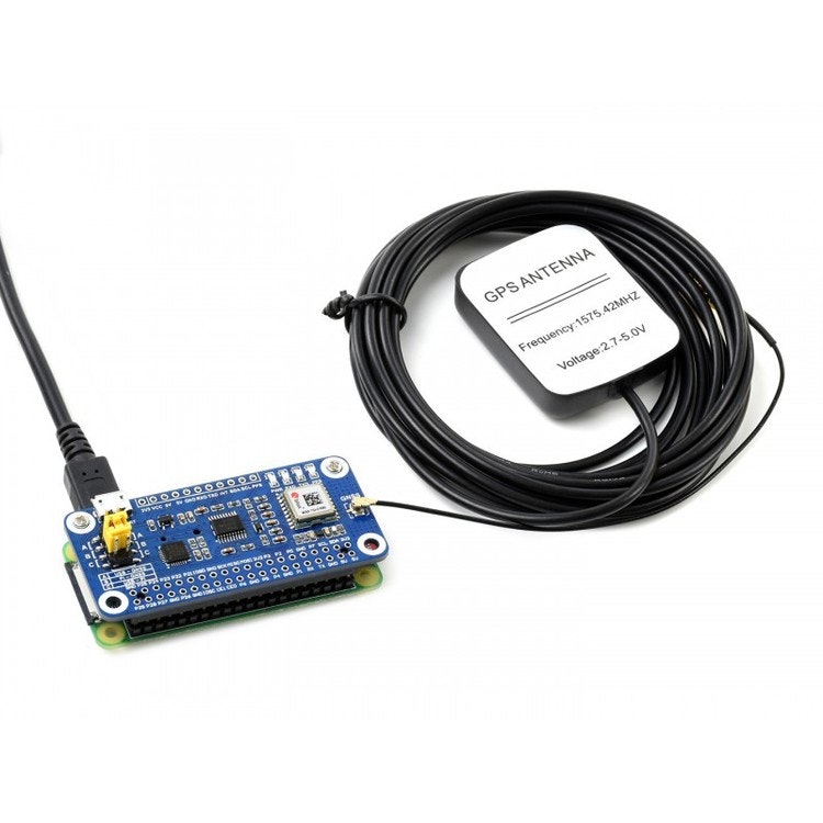 MAX-7Q GNSS HAT for Raspberry Pi, GPS, GLONASS, QZSS, SBAS