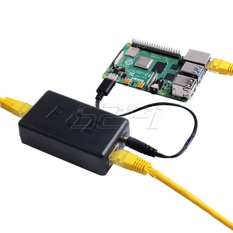 Gigabit USB-C PoE Splitter 48V to 5V for RPi 4B