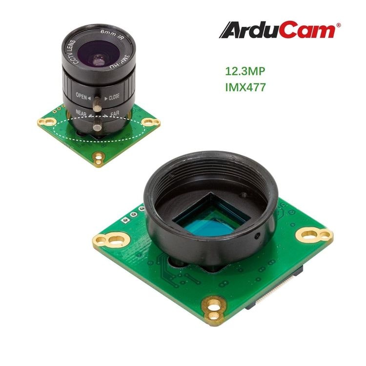 Arducam High Quality Camera for Jetson Nano and Xavier NX, 12.3MP 1/2.3 Inch IMX477 HQ Camera Module with 6mm CS-Mount Lens