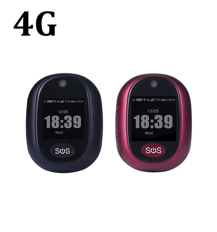 4G GPS mini tracker äldre och barn SOS alarm långtidsbatteri