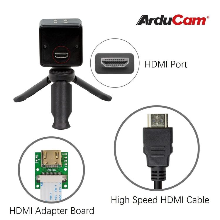Arducam Complete High Quality Camera Bundle for Jetson Nano/Xavier NX, 12.3MP 1/2.3 Inch IMX477