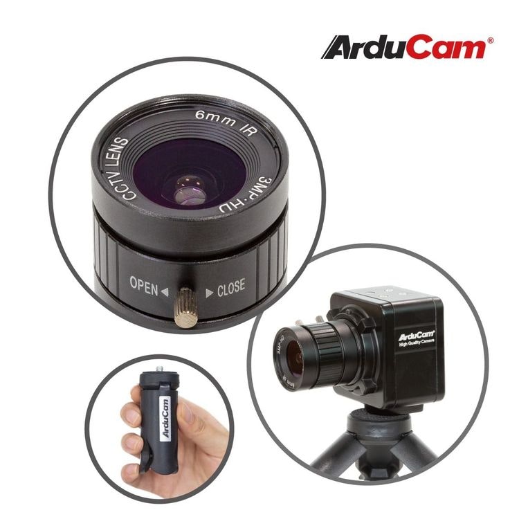 Arducam Complete High Quality Camera Bundle for Jetson Nano/Xavier NX, 12.3MP 1/2.3 Inch IMX477