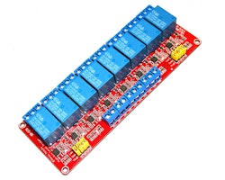 8 Channel Relay Module with Optocoupler Support High and Low Level Trigger