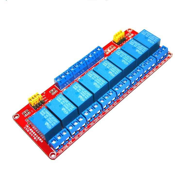 8 Channel Relay Module with Optocoupler Support High and Low Level Trigger