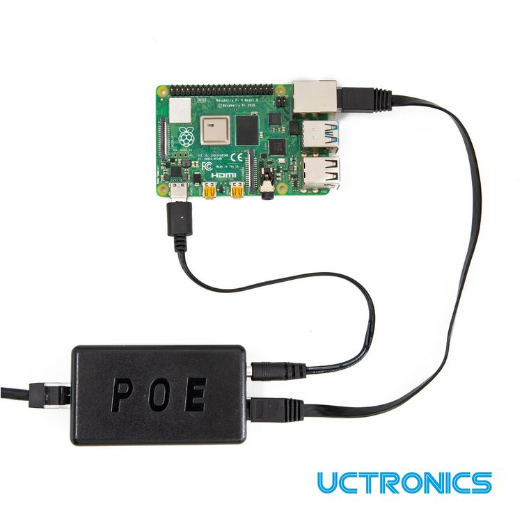 UCTRONICS PoE Gigabit Splitter 5V 4A – Active PoE+ to Barrel Jack, IEEE 802.3at
