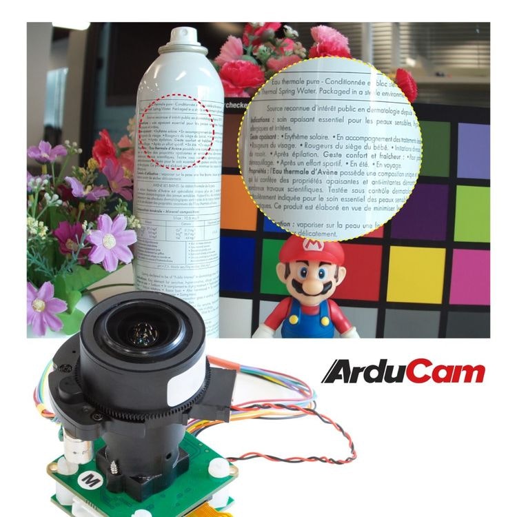 Arducam 12MP IMX477 Pan Tilt Zoom(PTZ) Camera for Raspberry Pi 4 and Jetson Nano