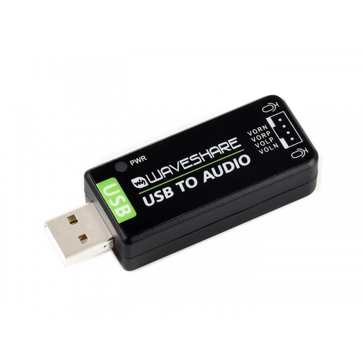 USB Sound Card, Driver-Free, for Raspberry Pi / Jetson Nano kit