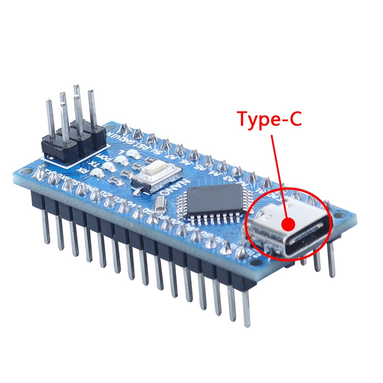 NANO V3 CH340 ATMEGA328  with USB Type-C