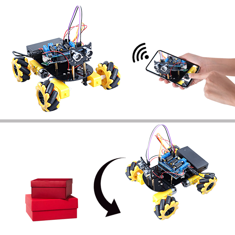 Mecanum 4WD Car Chassis Smart Robot Car Arduino compatible