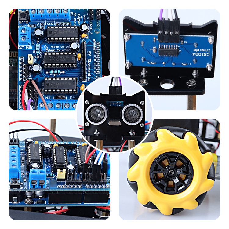 Mecanum 4WD Car Chassis Smart Robot Car Arduino compatible