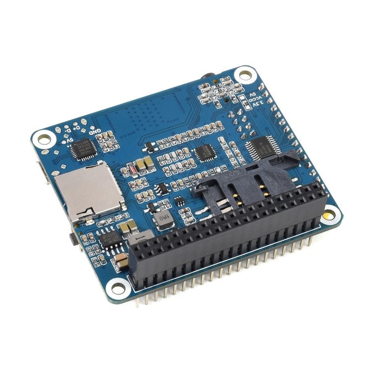 SIM7600G-H 4G HAT For Raspberry Pi, LTE Cat-4 4G / 3G / 2G Support, GNSS Positioning, Global Band