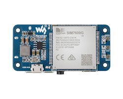 SIM7600G-H 4G HAT (B) for Raspberry Pi, LTE Cat-4 4G / 3G / 2G Support, GNSS Positioning, Global Band