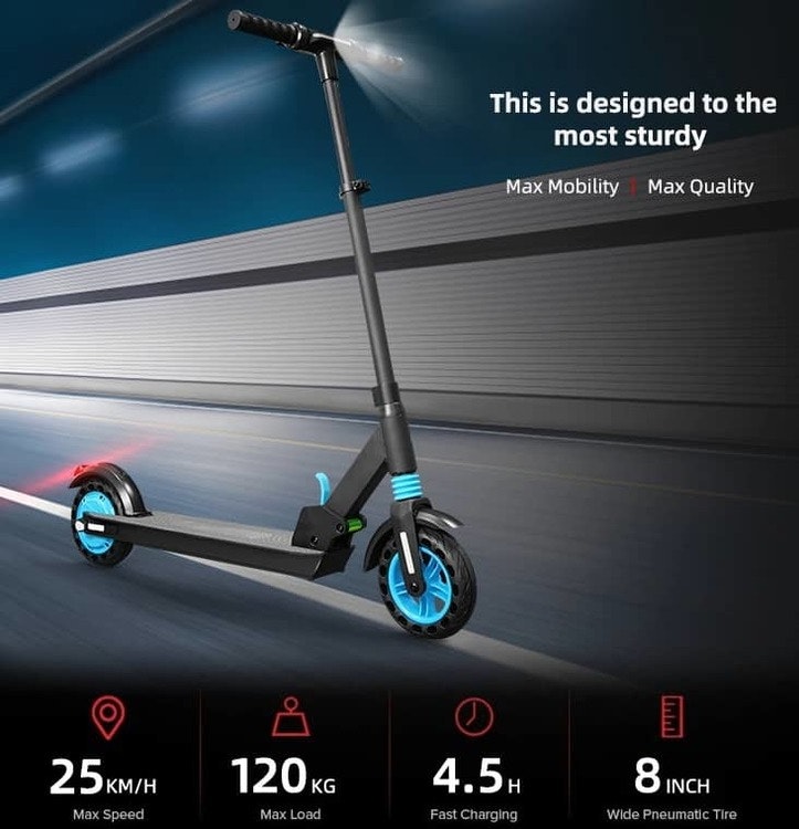 X8 Pro Electric scooter justerbar höjd och  vikbar