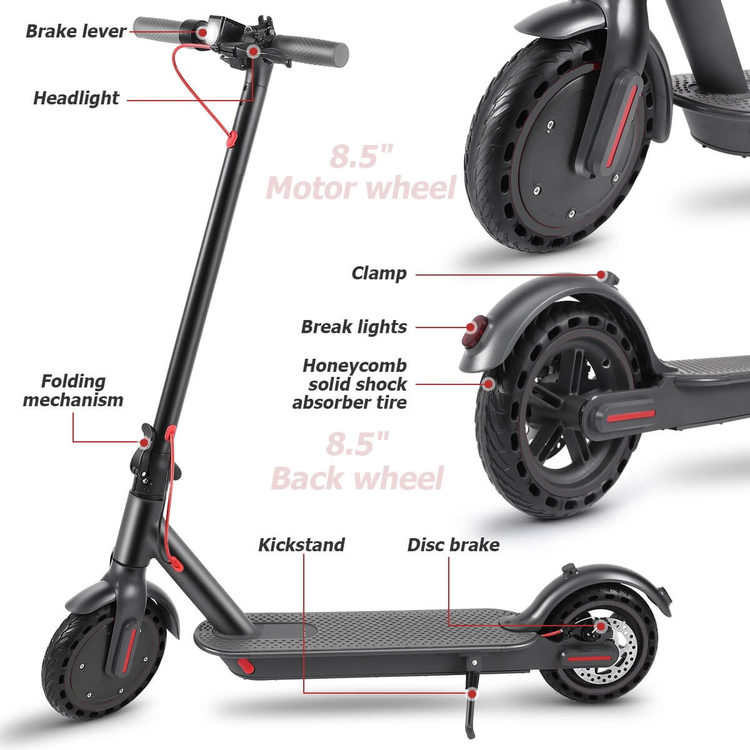 iEZway EZ6 Pro Electric Scooter vikbar med app kontroll