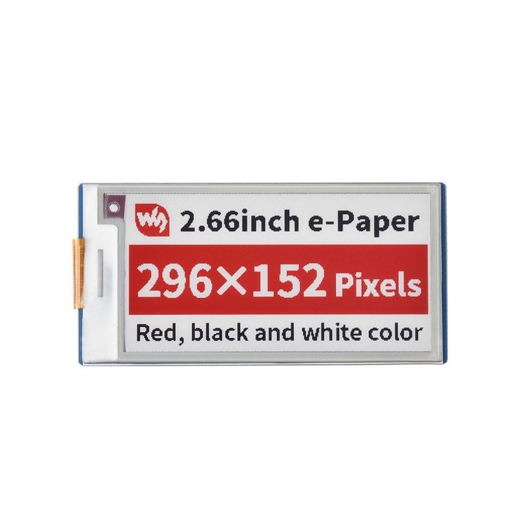 2.66inch E-Paper E-Ink Display Module (B) for Raspberry Pi Pico