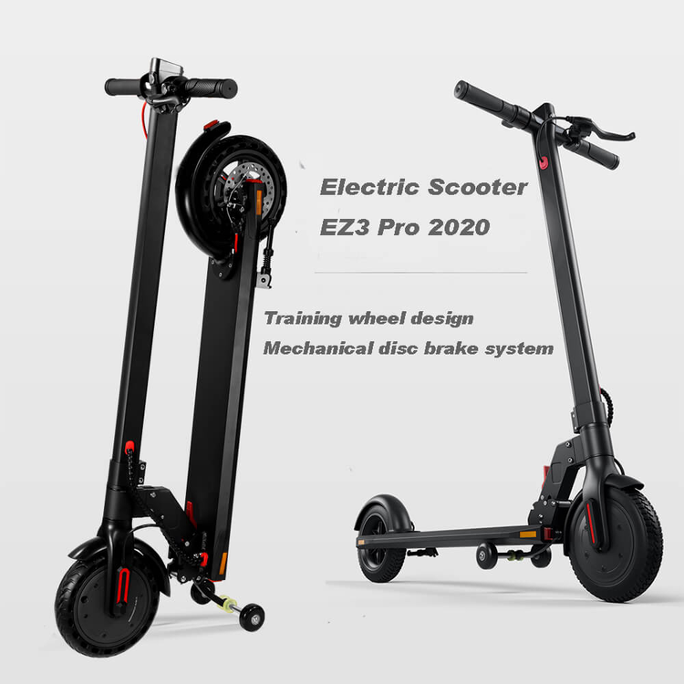 iEZway EZ3 300W Electric Scooter with two Auxiliary wheel