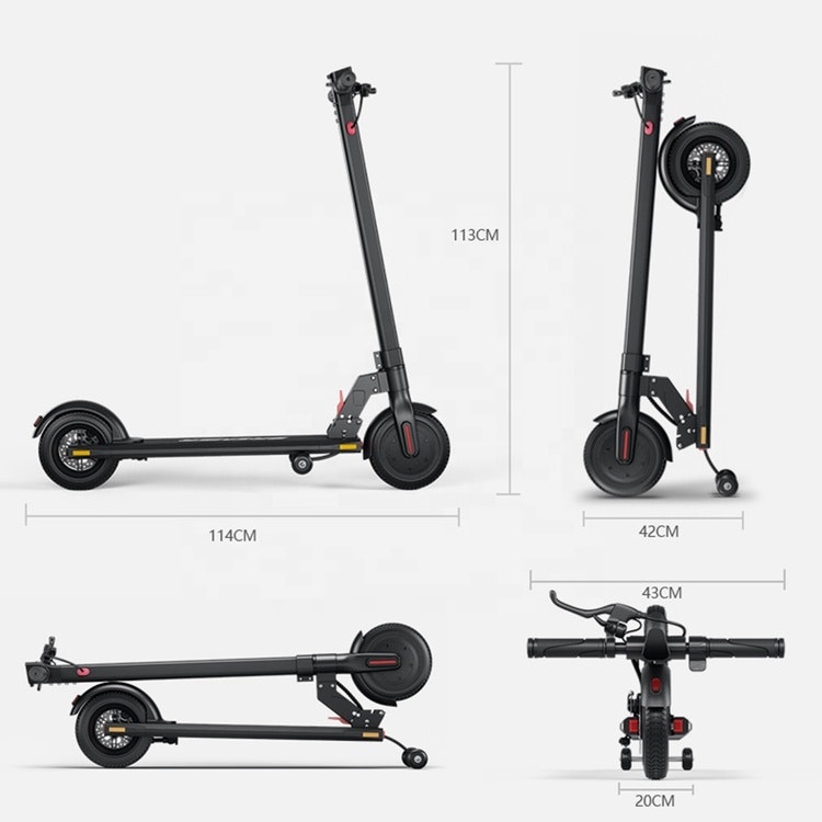 iEZway EZ3 300W Electric Scooter with two Auxiliary wheel