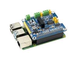 2-Channel Isolated CAN FD Expansion HAT for Raspberry Pi, Multi Protections