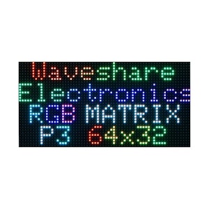 RGB Full-Color LED Matrix Panel, 64×32 Pixels, Adjustable Brightness