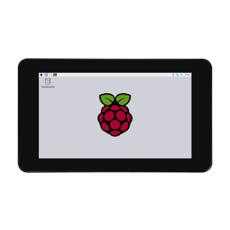 7inch Capacitive Touch IPS Display for Raspberry Pi, with Protection Case, 1024×600, DSI Interface