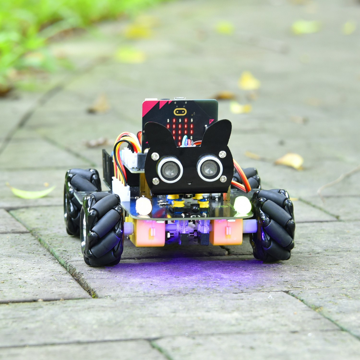 Keyestudio Micro:Bit V2 4WD Mecanum Wheel Robot Car Kit For Microbit STEM Toys Makecode & Python Programming