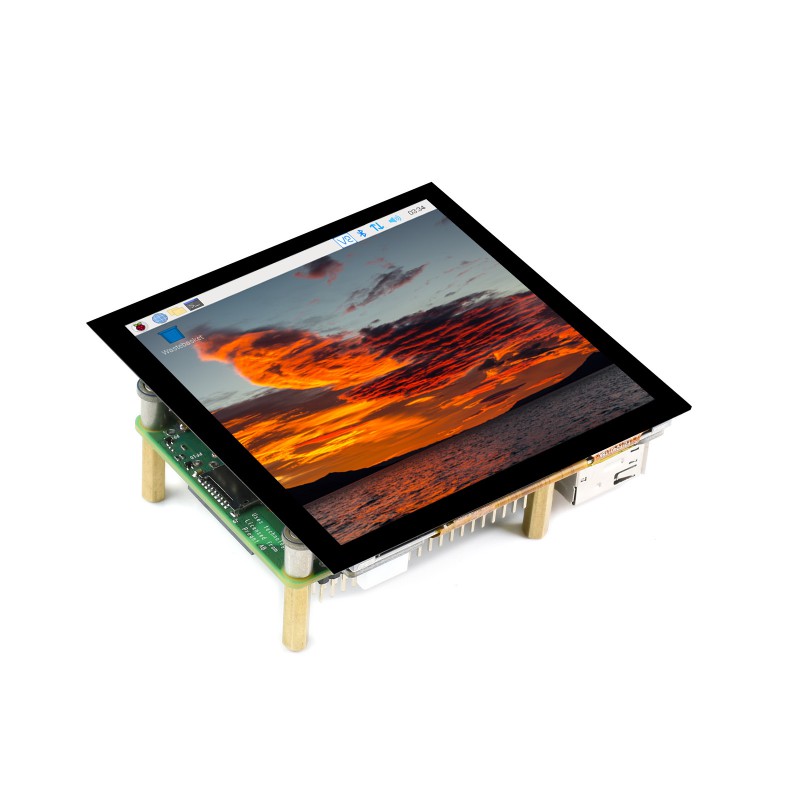 4inch HDMI Capacitive Touch IPS LCD Display (C), 720×720, Fully Laminated Screen
