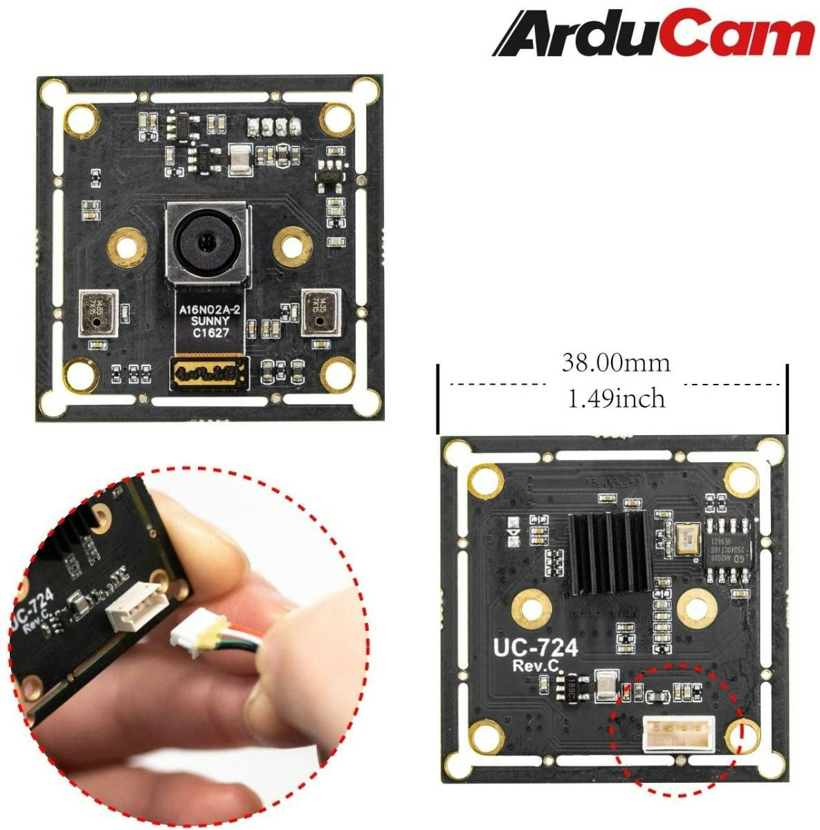 Arducam 16MP Autofocus USB Camera for Computer with Microphone, 4K video Webcam