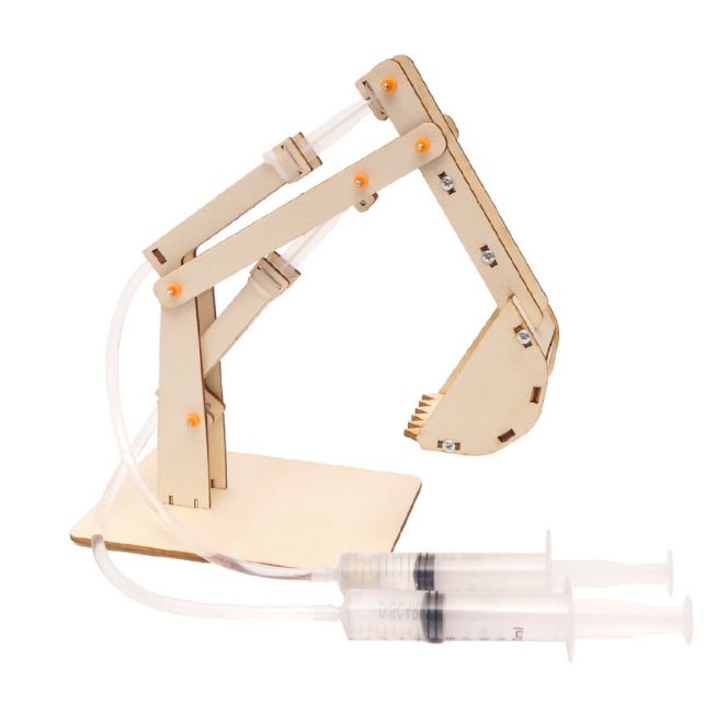 Hydraulic Wooden Excavator Educational Toys