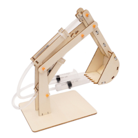 Hydraulic Wooden Excavator Educational Toys