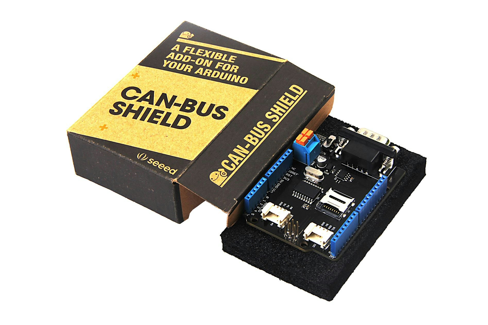 CAN-BUS Shield V2 adopts MCP2515 and MCP2551