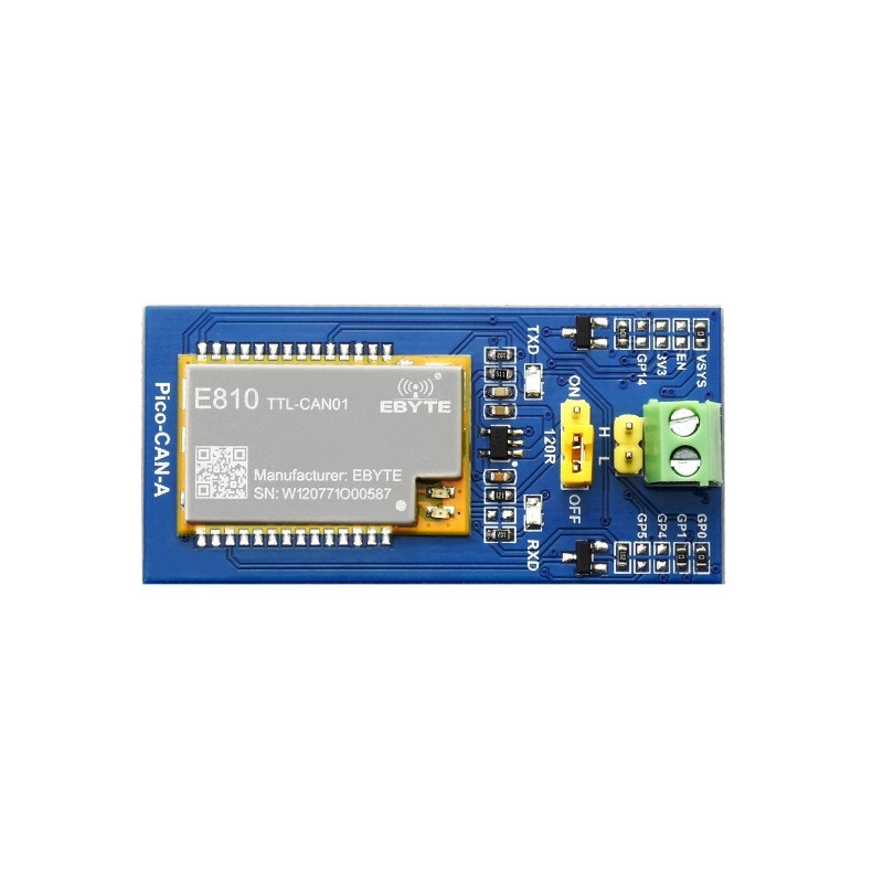 CAN Bus Module for Raspberry Pi Pico, UART to CAN conversion