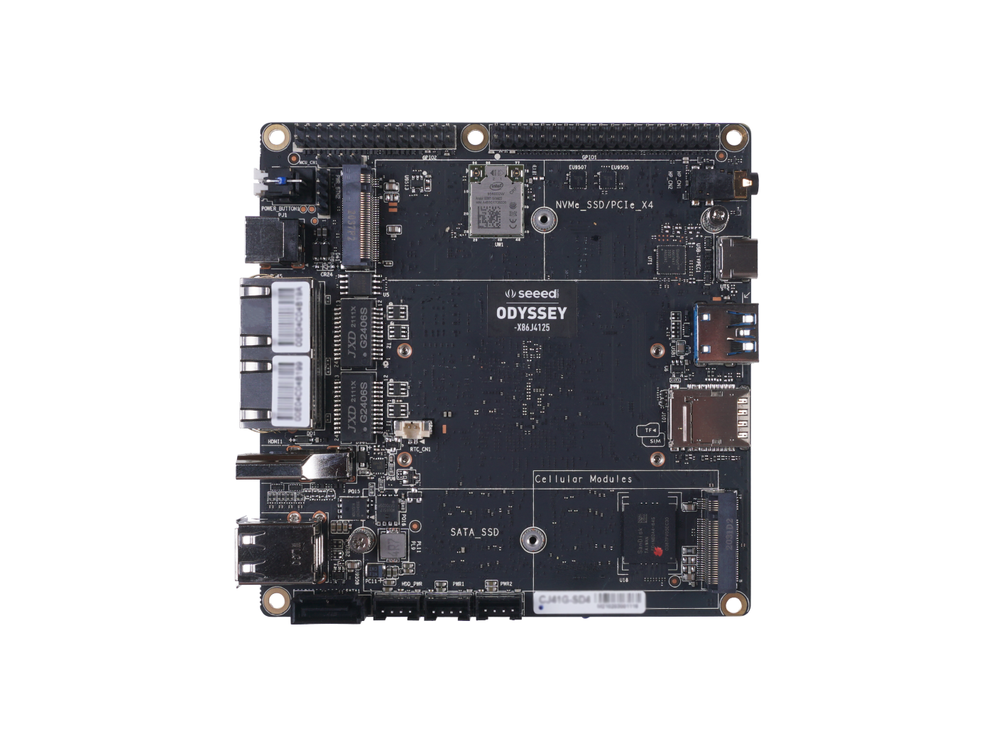 ODYSSEY - X86J4125864  with 8GB RAM + 64GB eMMC / Dual Gigabit Ethernet NICs