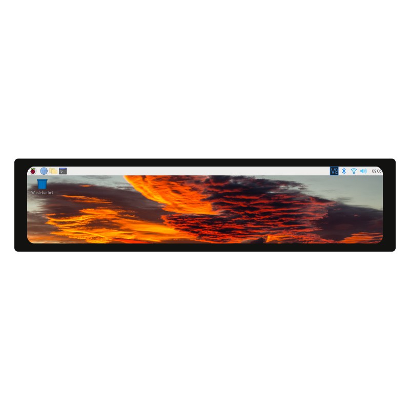 11.9inch Capacitive Touch Display for Raspberry Pi, 320×1480, IPS, DSI Interface