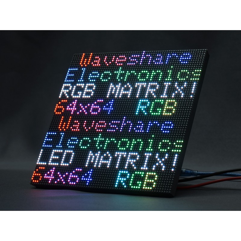 RGB Full-Color LED Matrix Panel, 3mm Pitch, 64×64 Pixels, Adjustable Brightness