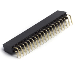 Female 40-pin 2x20 right-angle HAT header