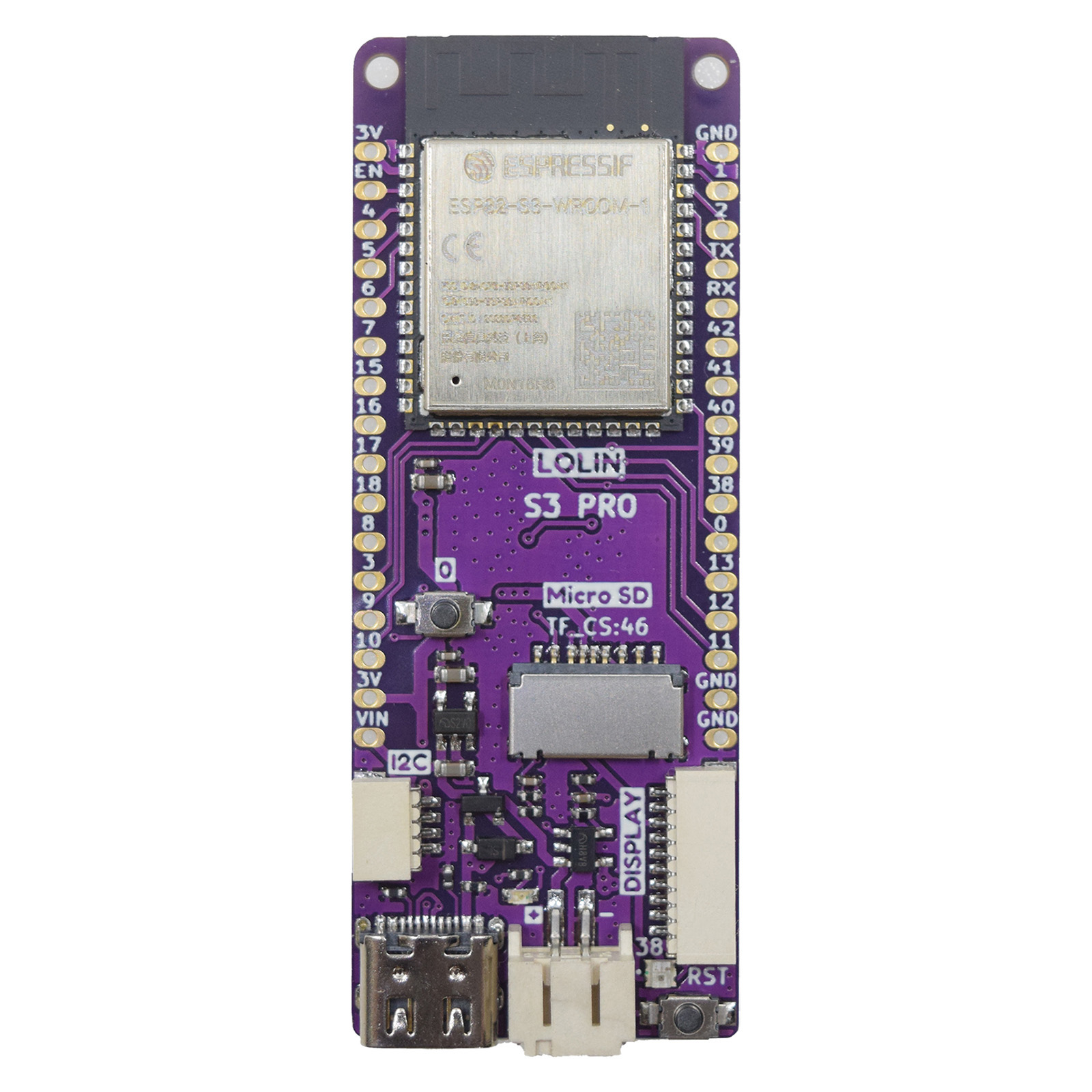 S3 Pro V1.0.0 - LOLIN WIFI BLE IOT Board based ESP32-S3 16MB