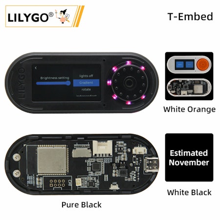 LILYGO® T-Embed ESP32-S3 Custom Control Panel With 1.9Inch LCD Display Screen 16MB Flash