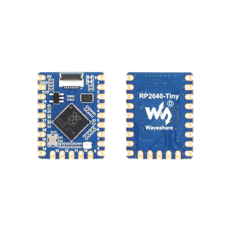 Waveshare RP2040-Tiny Development Board, Based On Official RP2040 Dual Core Processor