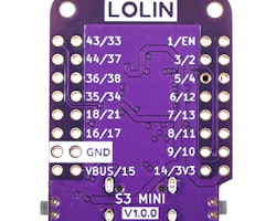 S3 Mini V1.0.0 WiFi & Bluetooth 5 (LE) boards based ESP32-S3FH4R2