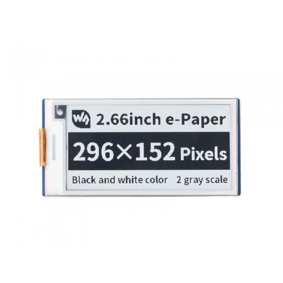 2.66inch E-Paper E-Ink Display Module (B) for Raspberry Pi Pico