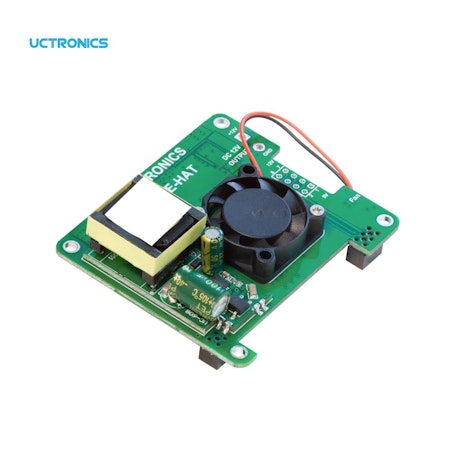 UCTRONICS PoE HAT 5V 3A for Raspberry Pi 4B, 3B+ and 802.3af/at PoE Network, with Cooling Fan