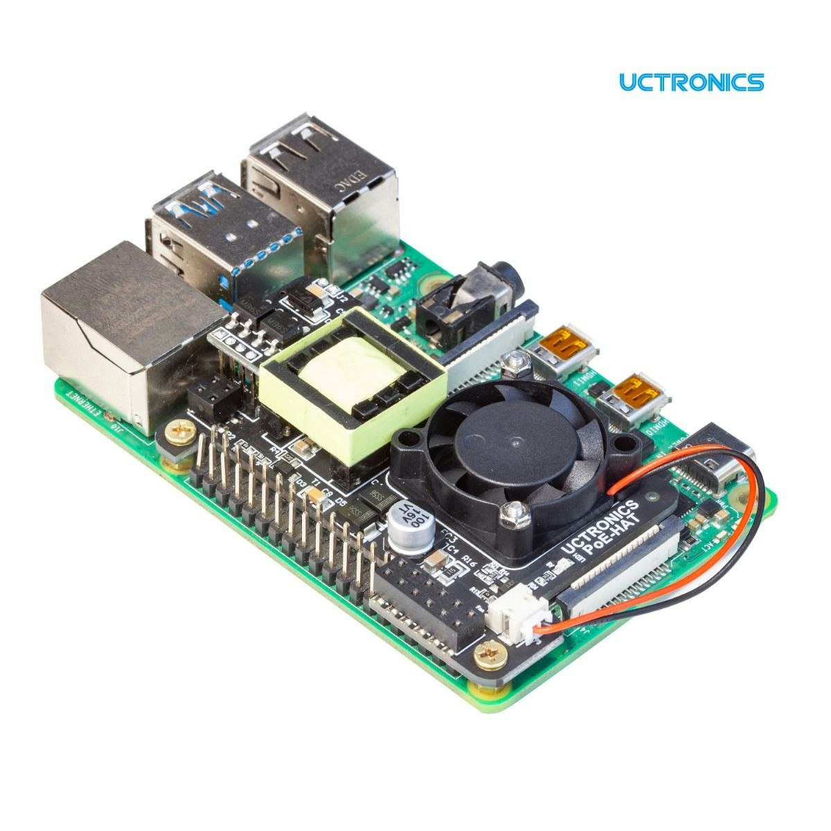 UCTRONICS PoE HAT for Raspberry Pi