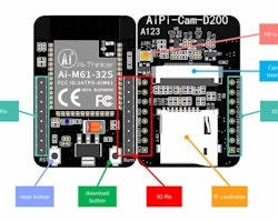 AiPi-Cam-D2 WiFi6 camera development board support TF card photo storage