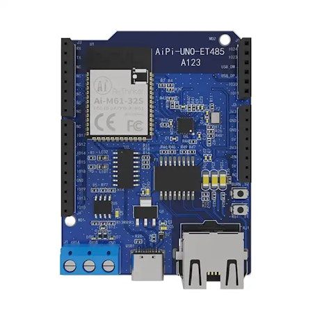 Arduino development board AiPi-UNO-ET485 support Ethernet interface