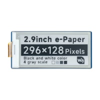 2.9inch E-Paper E-Ink Display Module for Raspberry Pi Pico, 296×128, Black / White, SPI