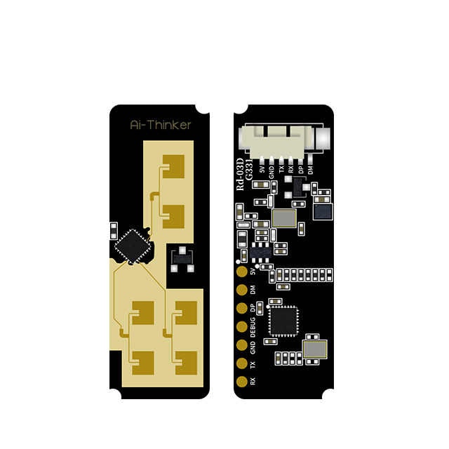 Ai-Thinker 24G multi-target human movement trajectory positioning and tracking radar module Rd-03D onboard PCB antenna