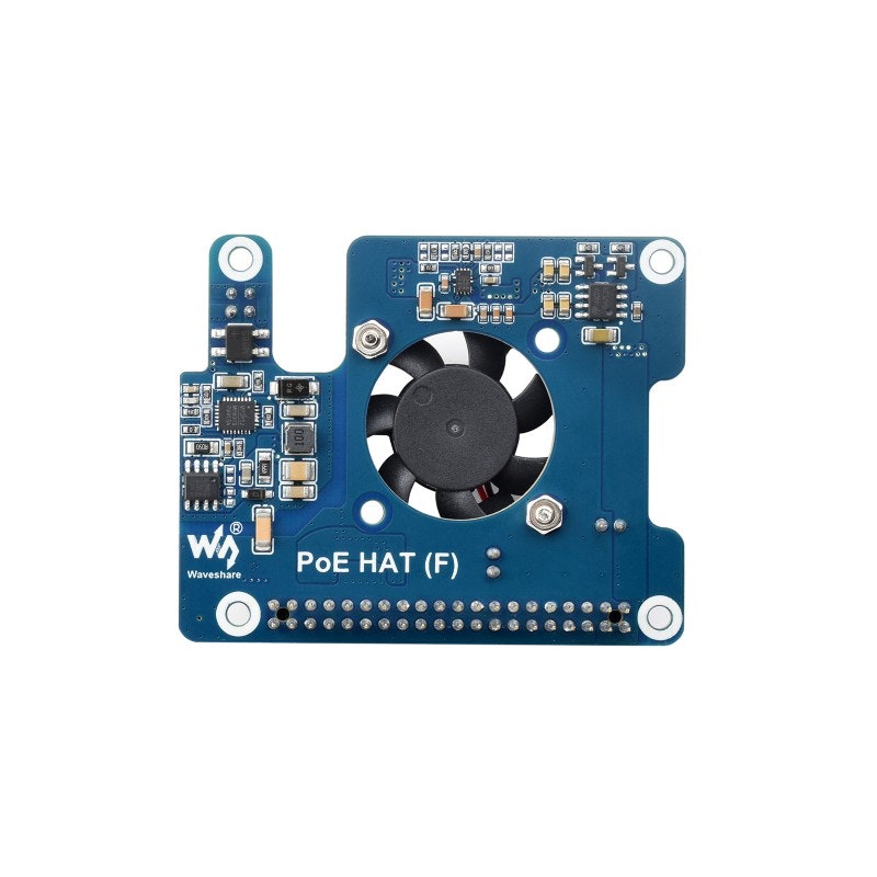 Waveshare  Power Over Ethernet HAT (F) For Raspberry Pi 5
