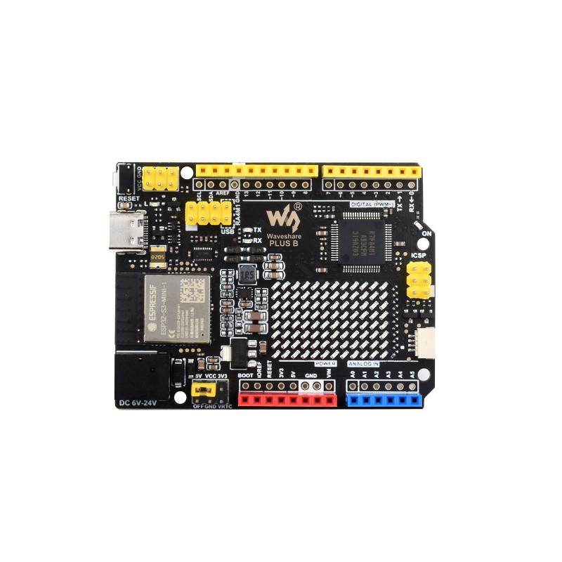 R7FA4 PLUS B Development Board, Equipped with ESP32-S3FN8, Compatible with Arduino UNO R4 WiFi