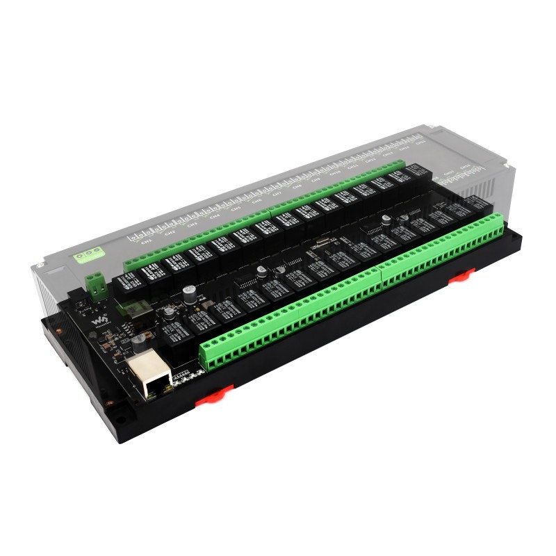 30-Ch Ethernet Relay Module, Modbus RTU/Modbus TCP Protocol, PoE