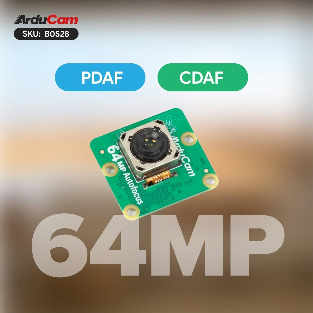 Arducam Pivistation 5 AI Camera 64MP Pro All-in-one Raspberry Pi 5 AI Camera Kit